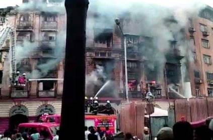 Mumbai: Massive fire breaks out, part of building collapses