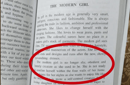 This School Book's Definition of A 'Modern Girl' Has Invited The Wrath Of Social Media