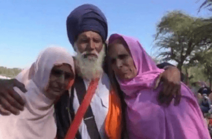 Two sisters meet brother for the first time after partition