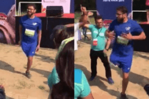 Differently-Abled Man Completes 10 Km Marathon; Celebrates With A Heartfelt Dance Performance
