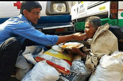 Hyderabad man feeds poor people on a daily basis