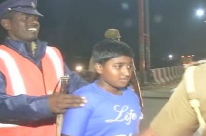 14 year Old Boy Caught to the TN Police in midnight for driving car
