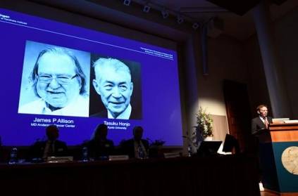 The 2018 NobelPrize jointly goes to James P. Allison and Tasuku Honjo