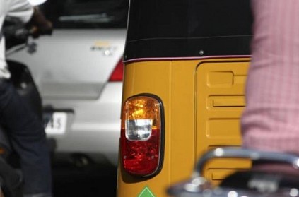 Chennai - Police caught on camera damaging auto rickshaw