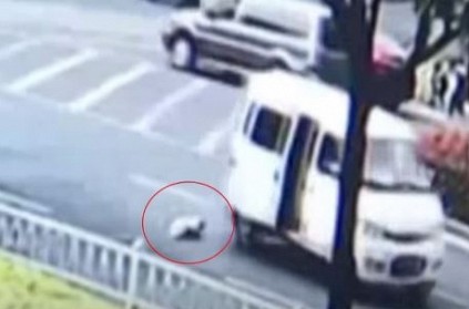 Watch video of 10-month-old baby falls from moving car in China