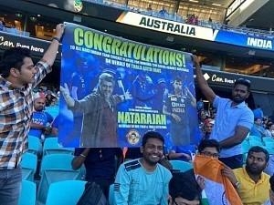 Ajith fans do their bit to make Natarajan feel special in Sydney