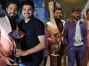 First pictures of Aari holding Bigg Boss cup goes viral - Check it out here!