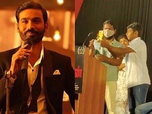 Dhanush emotional at Asuran Success Celebration with Vetrimaaran and team - appears via video from hollywood - Watch video
