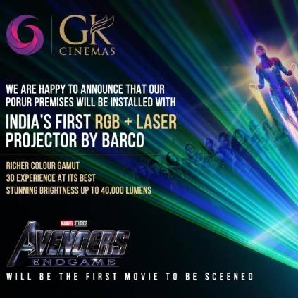Exciting news for Marvel fans about GK Cinemas in Chennai