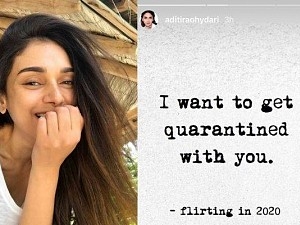 Hey Sinamika actress Aditi Rao Hydari's Coronavirus quarantine flirting post goes viral