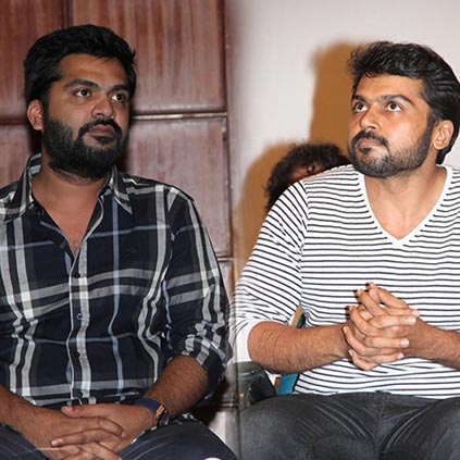 Karthi talks about Simbu at Ezhumin audio launch