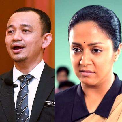 Malaysia's Education minister Maszlee bin Malik praises Jyothika's Raatchasi