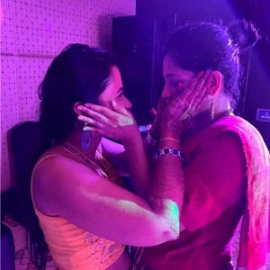 Popular actress Aditi Balan expresses her love on her friend, pic go viral
