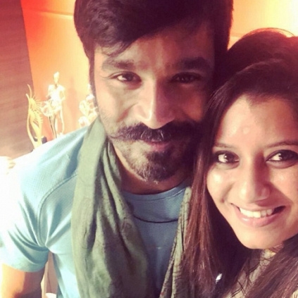 Popular VJ Priyanka meets Dhanush