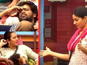 Rio Raj, Archana and Sanam Shetty try to come in terms after the call center task in Bigg Boss Tamil 4