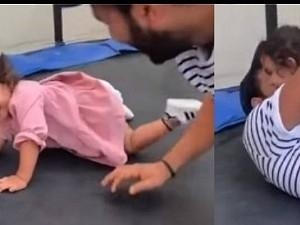 Rohit Sharma’s lovely playful moment with daughter Samaira