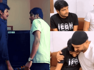 Sathish makes Harbhajan watch his comedy scene with Sivakarthikeyan, viral reaction video