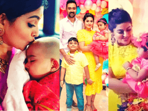 Sneha shares daughter's 1st birthday pics; look how well the baby girl resembles her dad!