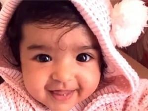 Guess which popular heroine's one-year-old bundle of joy this is