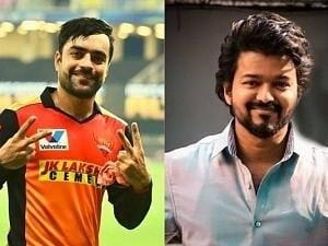 Sunrisers Hyderabad fame Afghan Cricketer RASHID KHAN reveals his favorite TAMIL song! Thalapathians excited!