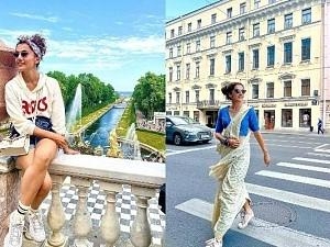 What’s the story behind Taapsee’s cool saree look abroad? Find out!