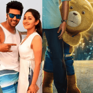 The first look poster of Arya and Sayyeshaa starrer Teddy is out