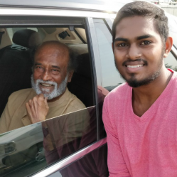 Thalaivar saw me and stopped the car says a fan