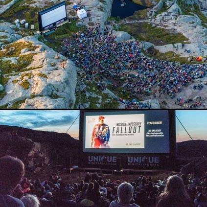 Two Thousand Fans Hiked Four Miles to Watch ‘Fallout’ on Top of Norway’s 2,000 Ft Pulpit Rock