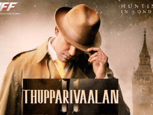 Vishal's directorial debut Thupparivaalan 2's first look ft. Prasanna, Ilayaraaja, Ashya